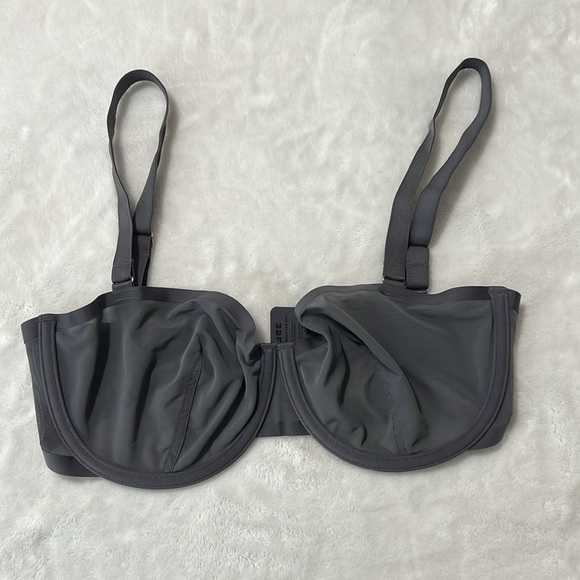 CUUP Balconette Bra — Slate Gray Mesh — 32F (3D) — NWOT - Picture 3 of 12